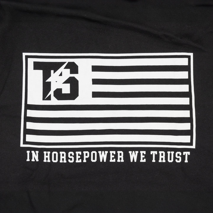 Tucker Speed Horsepower Flag Pullover Hoodie - Black