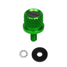 Custom Color Carbon Fiber 1/4" Knurled Seat Bolt / Screw Kit for Harley-Davidson®