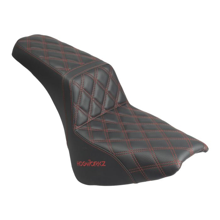 HogWorkz Rise Up Seat for Harley® Street Bob FXBB / Standard FXST '18-'26 (Various Stitching Colors) - HW122016