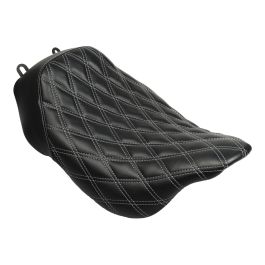 Alpha Solo Seat for Harley® Touring '08-'23 (Diamond / Silver Stitch)
