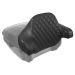HOGWORKZ® Diamond Stitched King Tour Pack Backrest Pad | Black Stitching