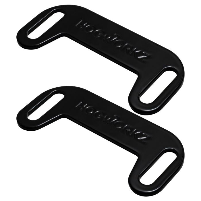 HogWorkz Adjustable Exhaust Centering Brackets for Harley® Touring Models w/ Stretched Saddlebags - HW131394