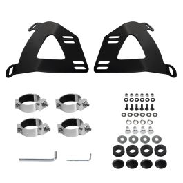 HOGWORKZ® Menace Fairing Brackets (49mm) for Harley® FXBB / FXST / FXLR '18-'25, Sportster 48 '16-'22 & Dyna '06-'17