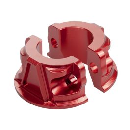 Billet Brake & Clutch Perch Clamps for Harley® Softail / Dyna / Sportster | Red