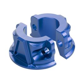 Billet Brake & Clutch Perch Clamps for Harley® Softail / Dyna / Sportster | Blue
