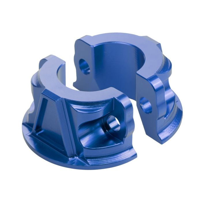 HogWorkz Billet Brake & Clutch Perch Clamps for Harley® Softail / Dyna / Sportster | Red - HW137263