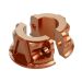 Billet Brake & Clutch Perch Clamps for Harley® Softail / Dyna / Sportster | Orange