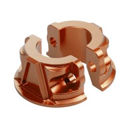Billet Brake & Clutch Perch Clamps for Harley® Softail / Dyna / Sportster | Orange