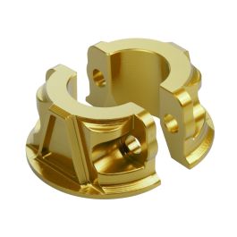 Billet Brake & Clutch Perch Clamps for Harley® Softail / Dyna / Sportster | Gold