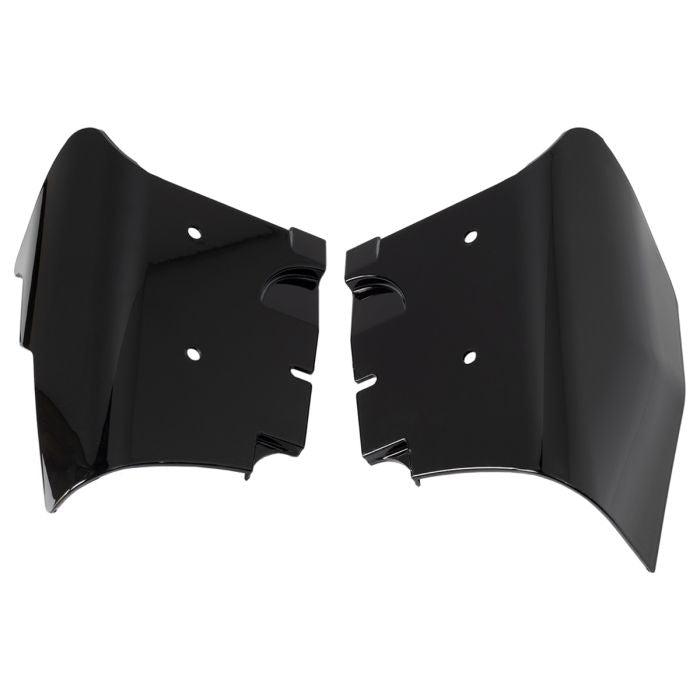 HogWorkz Mid-Frame Air Deflectors in Vivid Black for Harley® Softail 08-'17 - HW154148