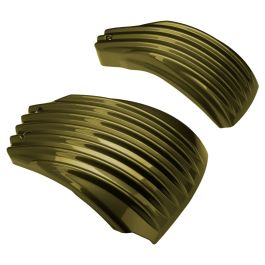 Color Matched Ribbed Battery Covers for Harley® Softail '18-'24