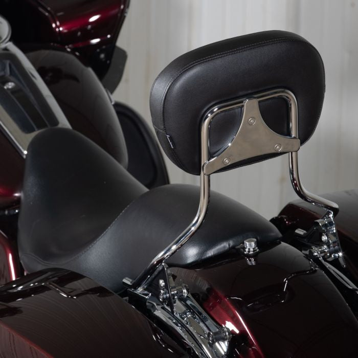 Detachable Tall Boy Sissy Bar Backrest for Harley® Touring '09-'26 - Chrome