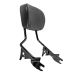 Black Detachable Tall Boy Sissy Bar Backrest for Harley® Touring '09-'26