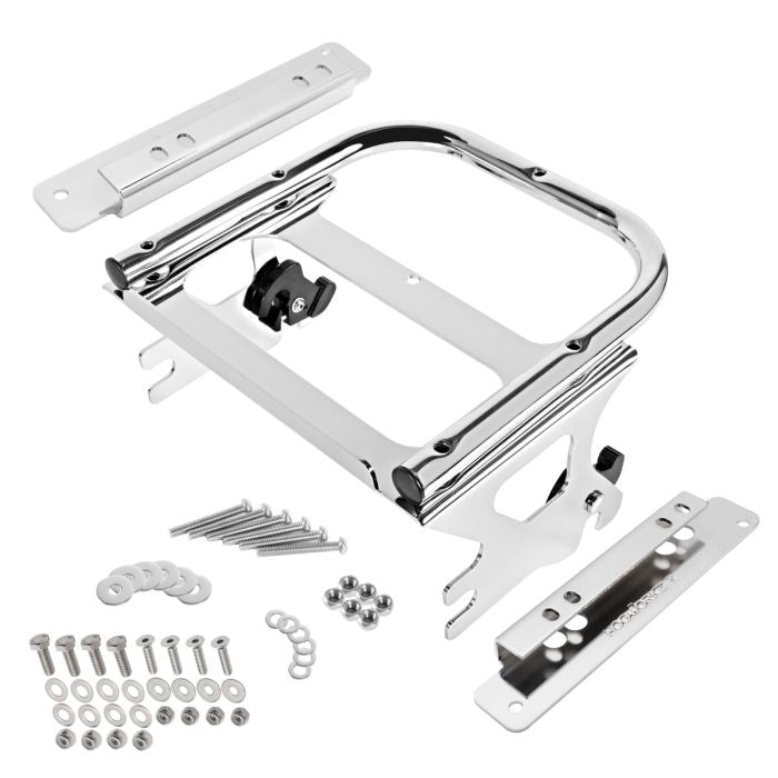 HogWorkz Black Two-Up Tour Pack Mount for Harley® Touring '97-'08 - HW157114