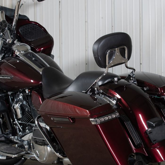 Detachable Shorty Sissy Bar Backrest for Harley® Touring '09-'26 - Chrome