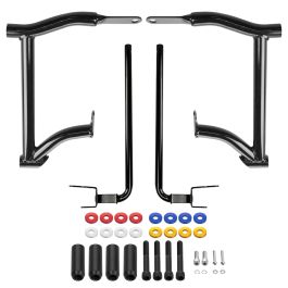 HOGWORKZ® Double Barrel Performance Saddlebag Guards for Harley® Touring '14-'23 | Black