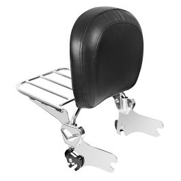 Chrome Detachable Sissy Bar / Luggage Rack '97-'08 for Harley® Touring