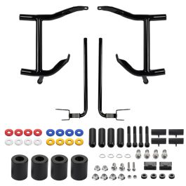 HOGWORKZ® Black Double Barrel Saddlebag Guards for Harley® Touring '23.5-'26