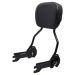 Black Detachable Sissy Bar Backrest for Harley® Low Rider / Sport Glide '18-'26