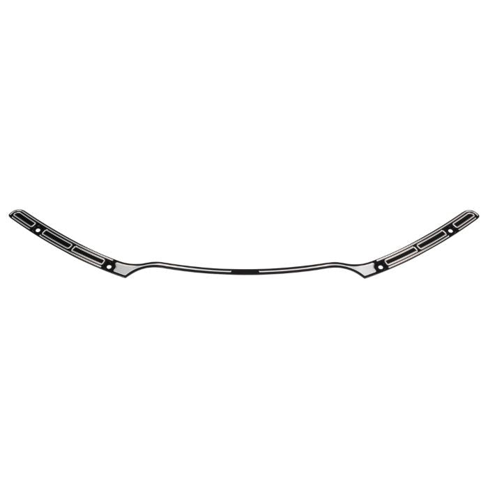 HogWorkz Slash Cut Billet Windshield Trim in Black for Harley® Road Glide '15-'25 - HW157814