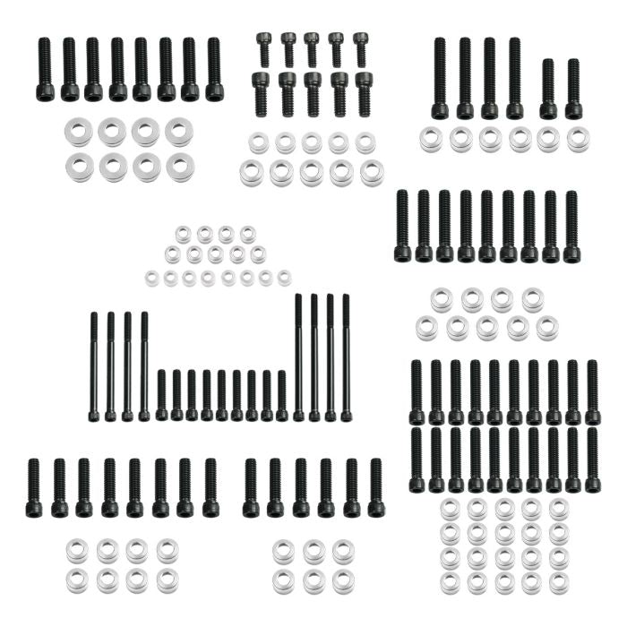 Custom Color HOGWORKZ® Full Engine Bolt Kit for M8 Harley® Touring & Softail - Silver