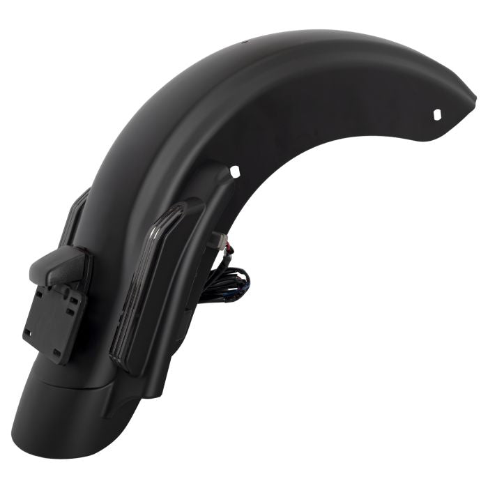 HogWorkz Unpainted Stretched Rear Fender System for Harley® Touring '14-'23 - HW161001