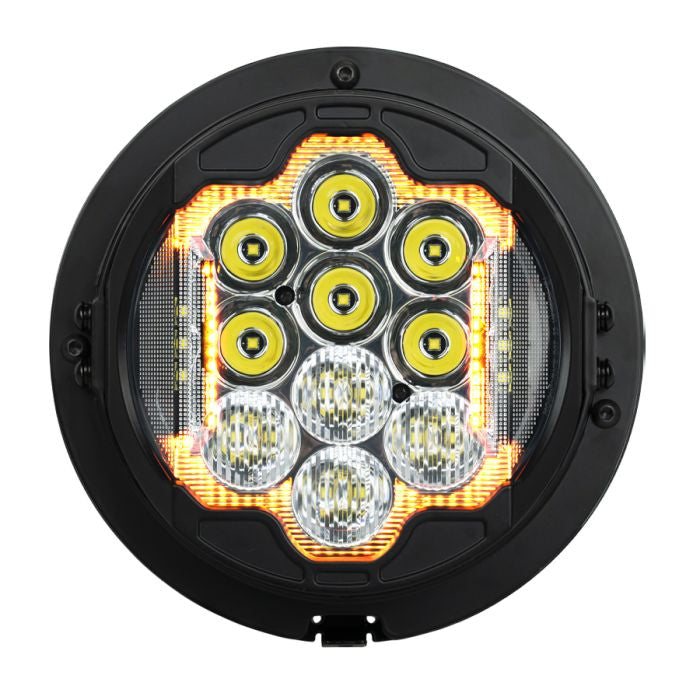 HogWorkz 7" LED Silvertooth™ Performance Headlight for Harley® Touring - HW167006