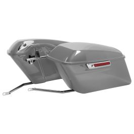 Color Matched Standard Saddlebag Conversion Kit w/ Chrome Hardware for Harley® Softail '84-'17