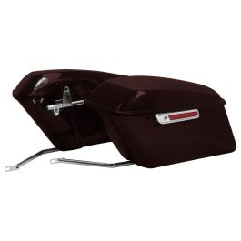 Color Matched Standard Saddlebag Conversion Kit w/ Chrome Hardware for Harley® Softail '84-'17
