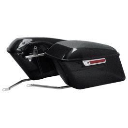 Color Matched Standard Saddlebag Conversion Kit w/ Chrome Hardware for Harley® Softail '84-'17