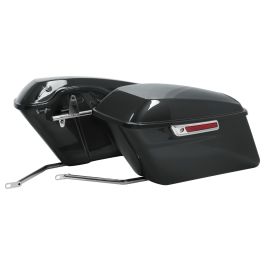 Color Matched Standard Saddlebag Conversion Kit w/ Chrome Hardware for Harley® Softail '84-'17