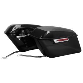 Color Matched Standard Saddlebag Conversion Kit w/ Chrome Hardware for Harley® Softail '84-'17