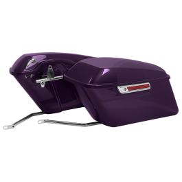 Color Matched Standard Saddlebag Conversion Kit w/ Chrome Hardware for Harley® Softail '84-'17