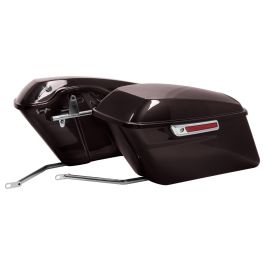 Color Matched Standard Saddlebag Conversion Kit w/ Chrome Hardware for Harley® Softail '84-'17