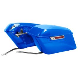 Color Matched Standard Saddlebag Conversion Kit w/ Chrome Hardware for Harley® Softail '84-'17