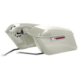 Color Matched Standard Saddlebag Conversion Kit w/ Chrome Hardware for Harley® Softail '18-'26