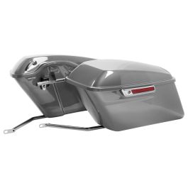 Color Matched Standard Saddlebag Conversion Kit w/ Chrome Hardware for Harley® Softail '84-'17