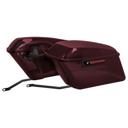 Color Matched Standard Saddlebag Conversion Kit w/ Black Hardware for Harley® Softail '18-'26
