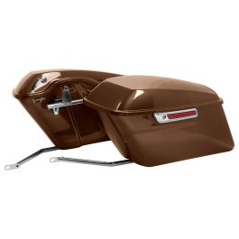Color Matched Standard Saddlebag Conversion Kit w/ Chrome Hardware for Harley® Softail '84-'17