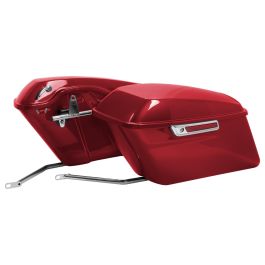 Color Matched Standard Saddlebag Conversion Kit w/ Chrome Hardware for Harley® Softail '84-'17
