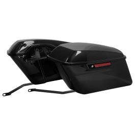 Color Matched Standard Saddlebag Conversion Kit w/ Black Hardware for Harley® Softail '84-'17