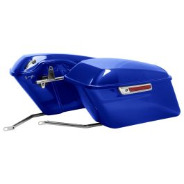 Color Matched Standard Saddlebag Conversion Kit w/ Chrome Hardware for Harley® Softail '84-'17