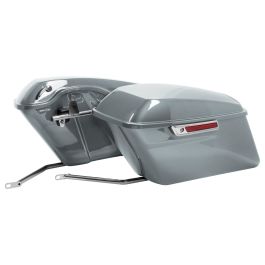 Color Matched Standard Saddlebag Conversion Kit w/ Chrome Hardware for Harley® Softail '18-'26
