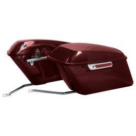 Color Matched Standard Saddlebag Conversion Kit w/ Chrome Hardware for Harley® Softail '84-'17