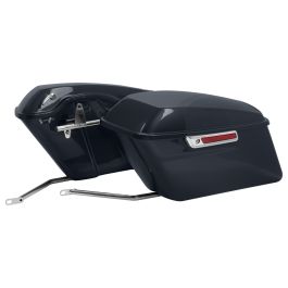 Color Matched Standard Saddlebag Conversion Kit w/ Chrome Hardware for Harley® Softail '84-'17