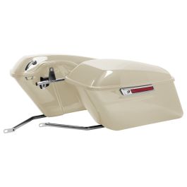 Color Matched Standard Saddlebag Conversion Kit w/ Chrome Hardware for Harley® Softail '84-'17