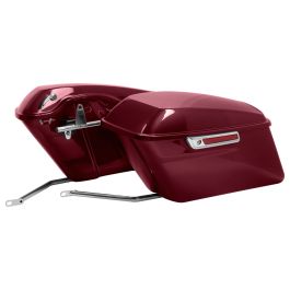 Color Matched Standard Saddlebag Conversion Kit w/ Chrome Hardware for Harley® Softail '84-'17
