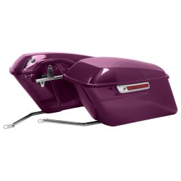 Color Matched Standard Saddlebag Conversion Kit w/ Chrome Hardware for Harley® Softail '84-'17