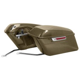 Color Matched Standard Saddlebag Conversion Kit w/ Chrome Hardware for Harley® Softail '84-'17