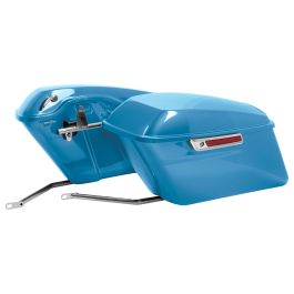 Color Matched Standard Saddlebag Conversion Kit w/ Chrome Hardware for Harley® Softail '84-'17